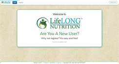 Desktop Screenshot of lifelongnutrition.ca